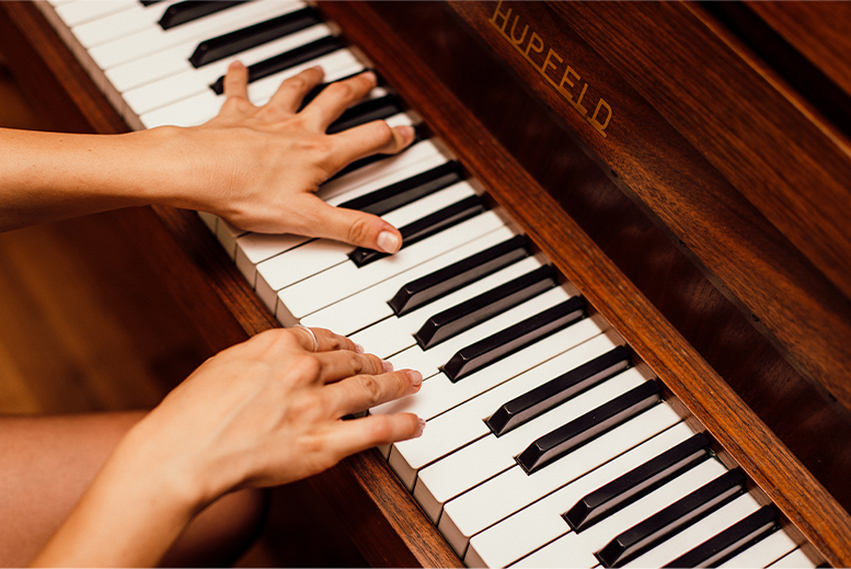 playing music